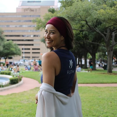 Flow Yoga Cedar Park instructor Carolina birthday celebration portrait Austin Texas