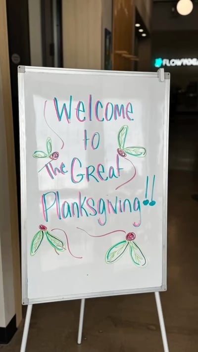 Flow Yoga Georgetown planksgiving