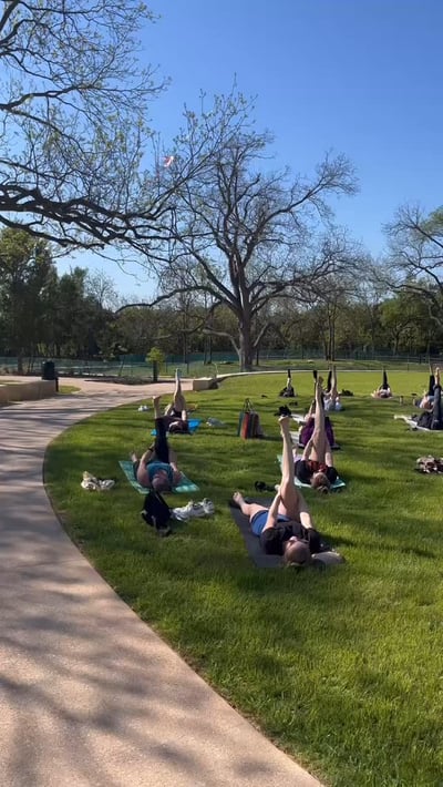 Flow Yoga Flowyogatx Yoga In The Park