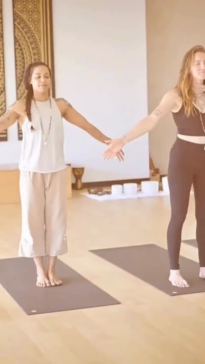 Flow Yoga Cedar Park yoga teacher training students practicing together Austin Texas