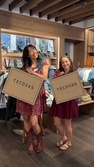 Flow Yoga Cedar Park instructors at Tecovas boots and breakfast event Austin Texas