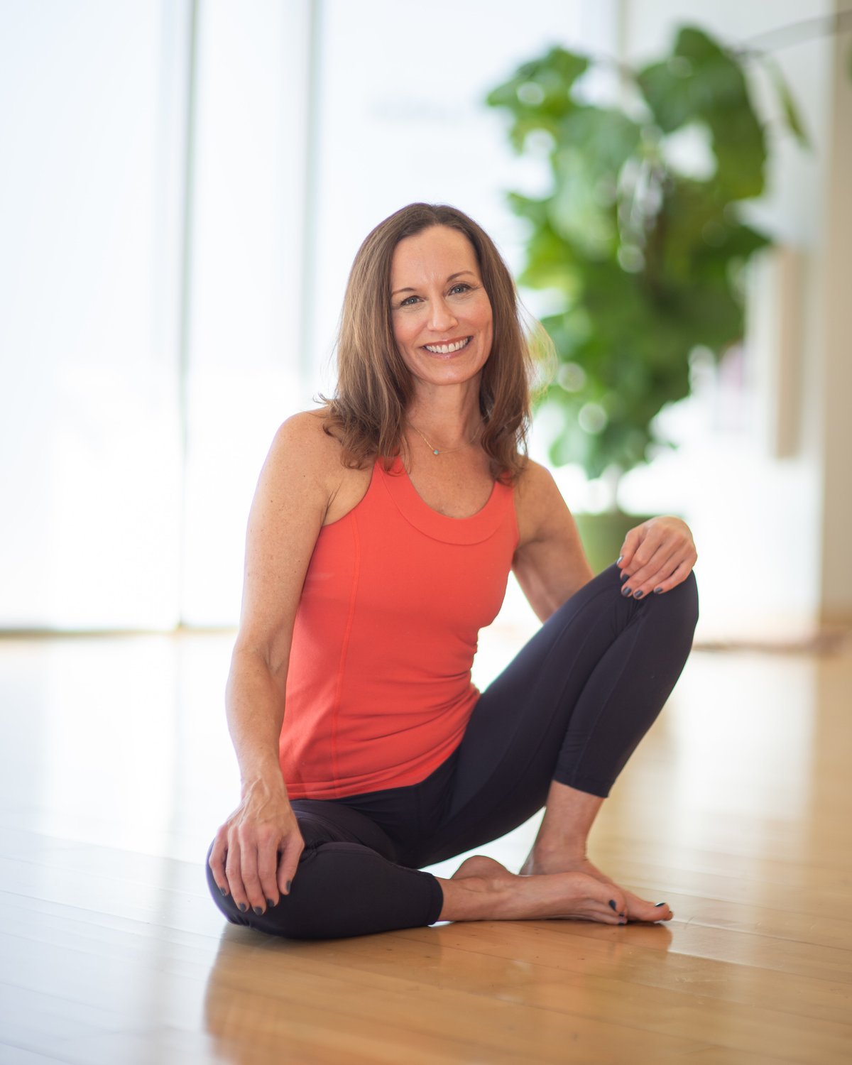 Yoga teacher training host Angie K. at Flow Yoga