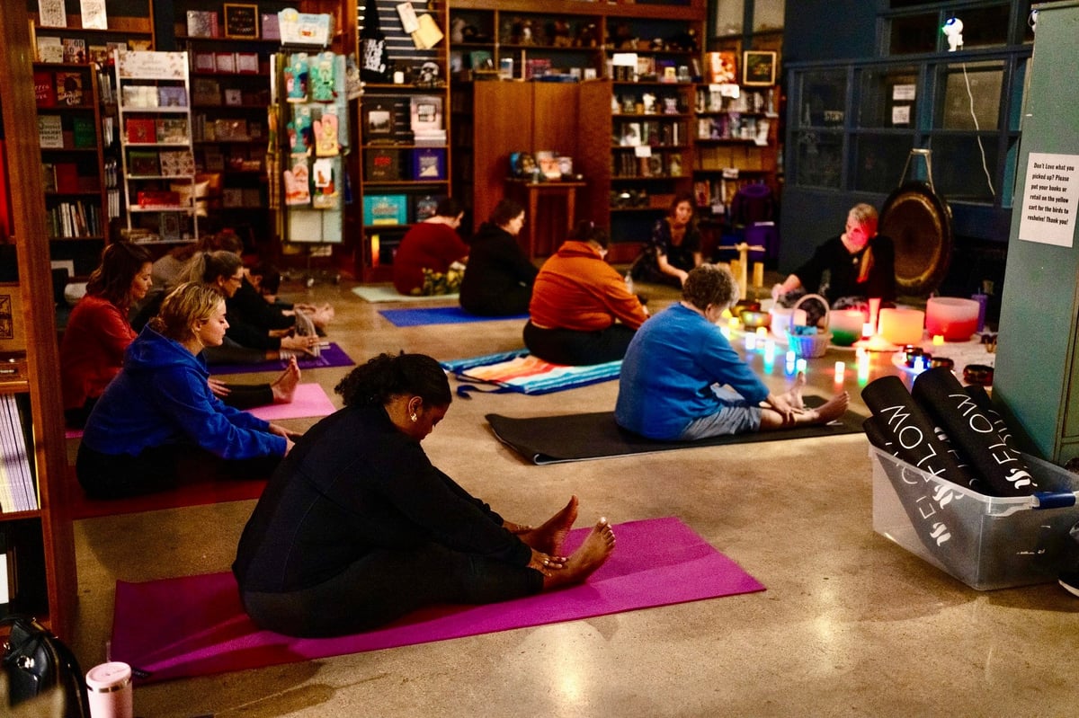 Restorative Yoga At Lark & Owl Booksellers at Flow Yoga Georgetown in Cedar Park