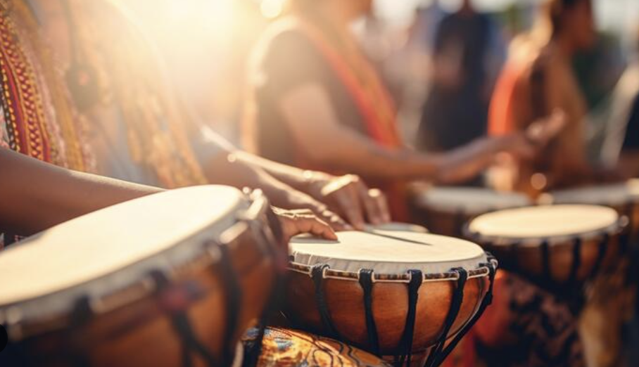 Drum Circle at Flow Yoga Westgate in Westgate Austin