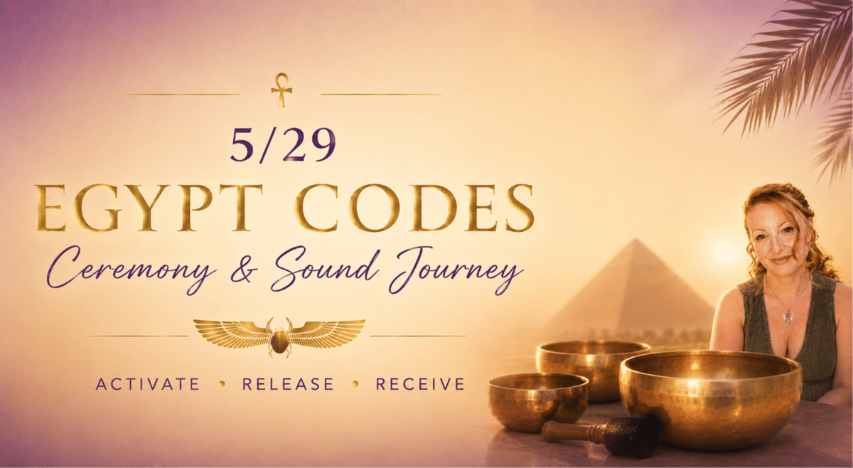 Egypt Codes Ceremony & Sound Journey at 3rd Eye in Austin