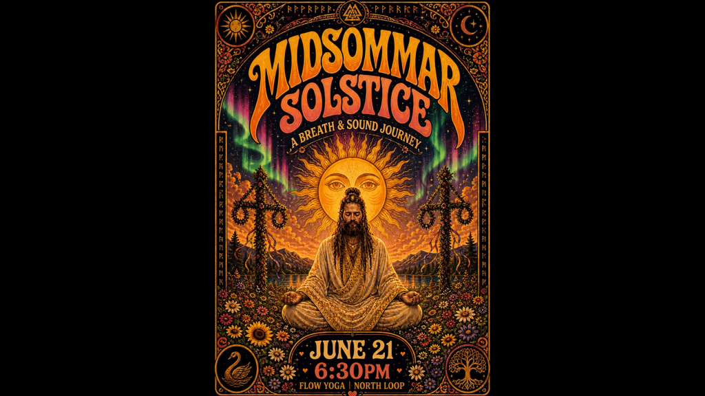 Midsommar Solstice: A Breath & Sound Journey at Flow Yoga North Loop in Anderson Austin