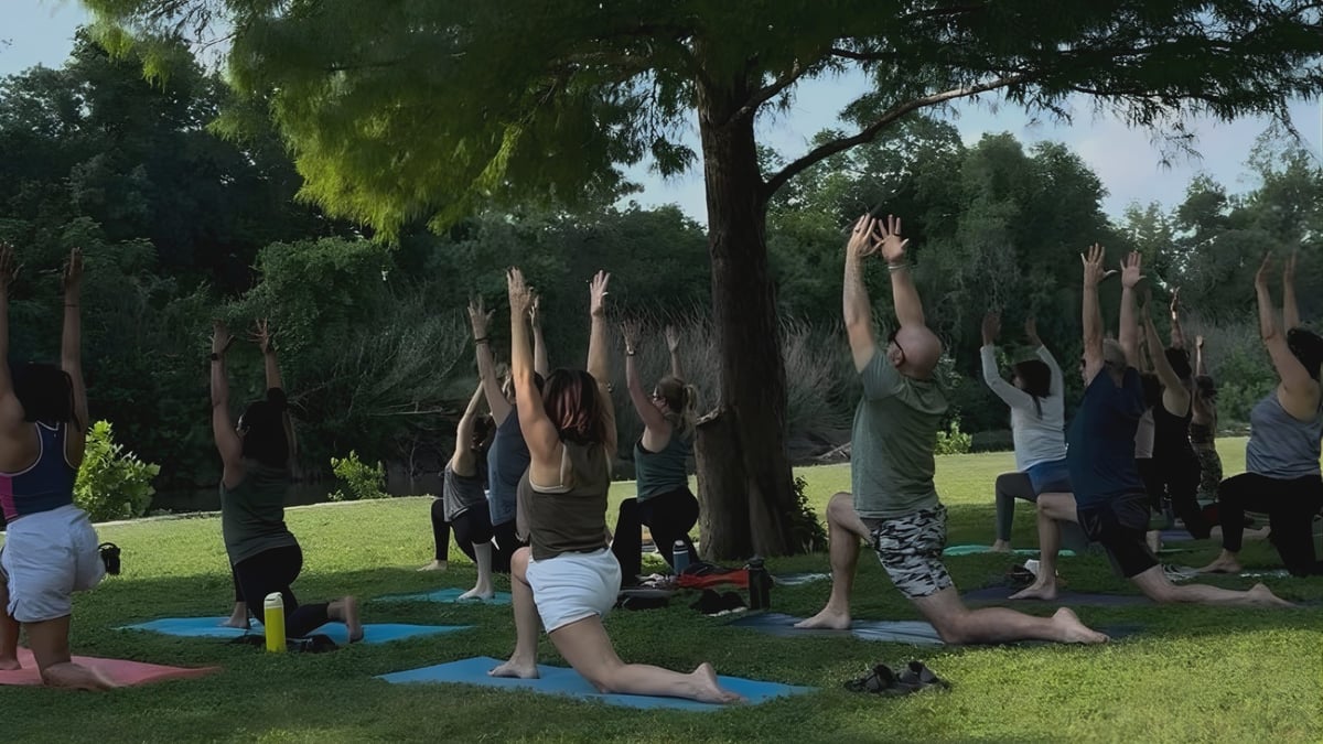 FREE Yoga in San Gabriel Park at Flow Yoga Georgetown in Georgetown