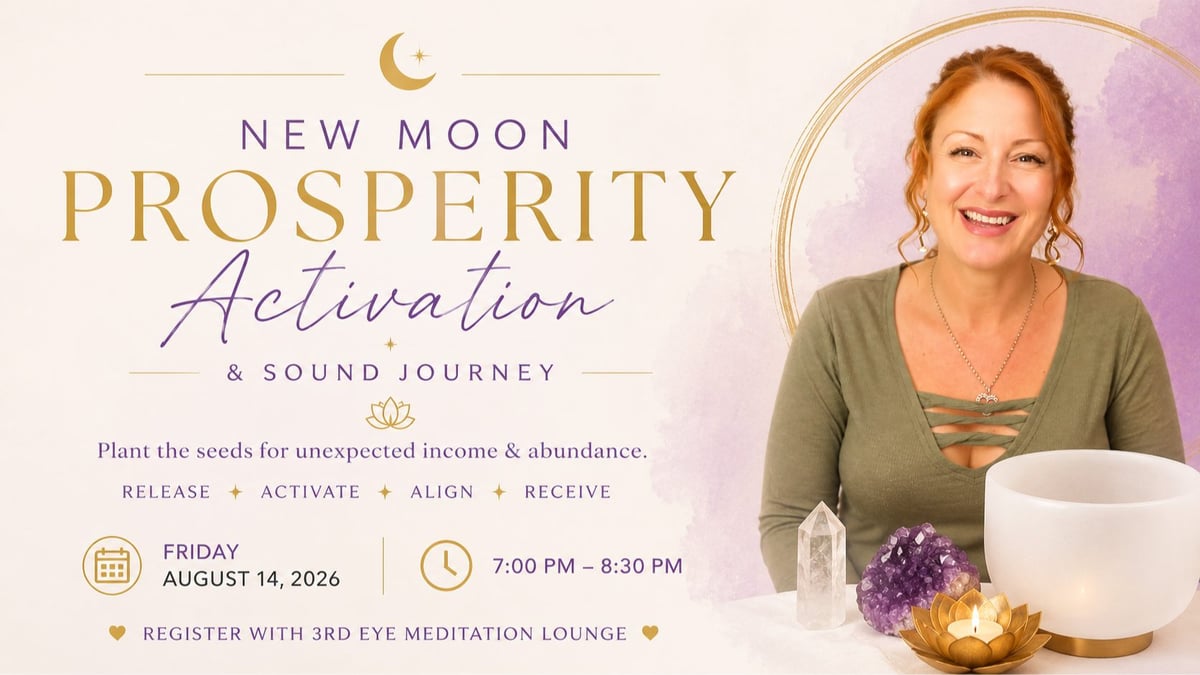 New Moon Prosperity Activation & Sound Journey at 3rd Eye in Austin