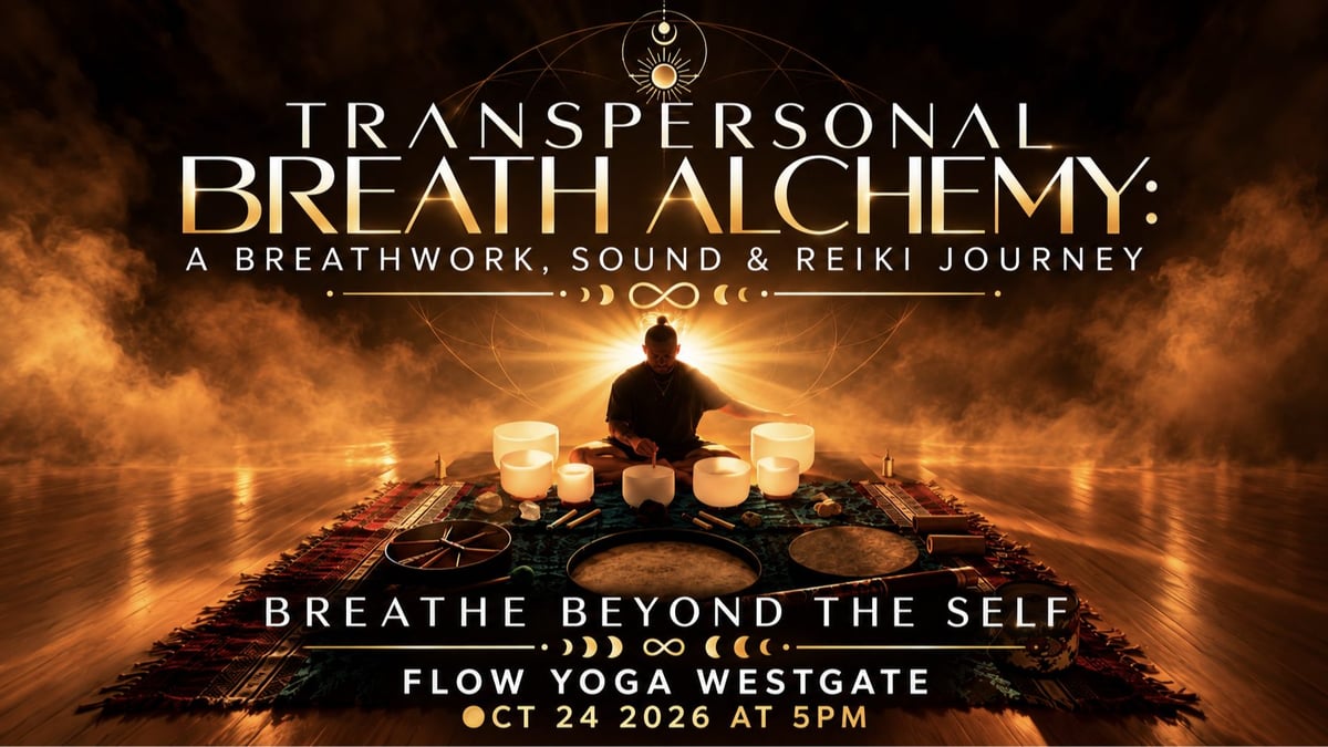 Transpersonal Breath Alchemy: A Breathwork, Sound & Reiki Journey at Flow Yoga Westgate in Westgate Austin
