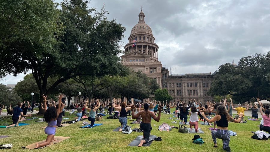 Free Yoga at the Capitol at Flow Yoga Cedar Park in Cedar Park