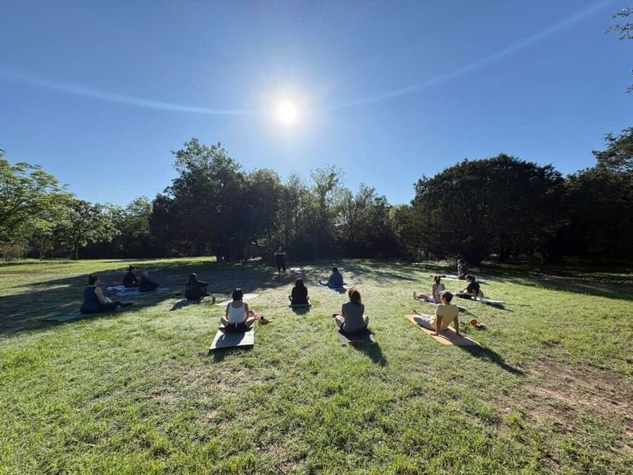 Free Yoga at the Park (at Mary Moore) at Flow Yoga South Congress in 