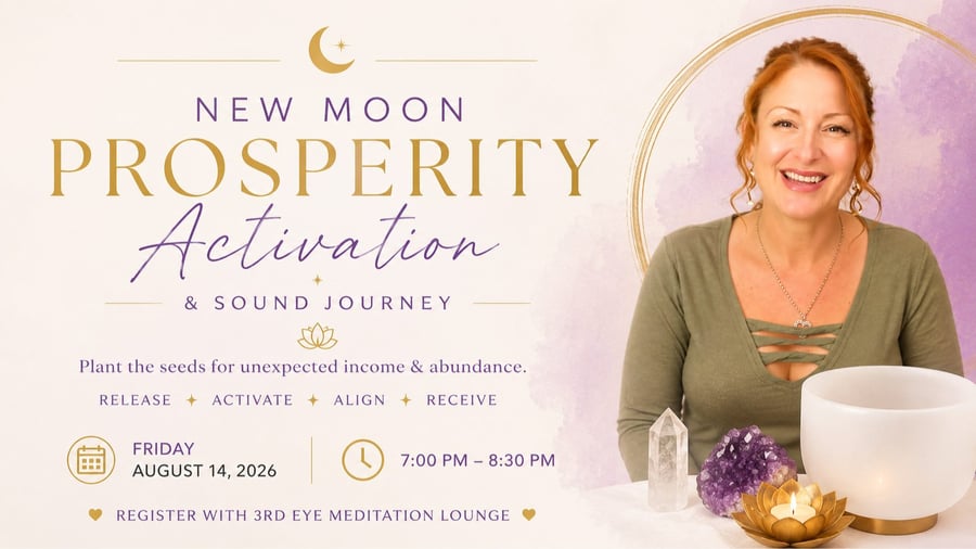 New Moon Prosperity Activation & Sound Journey at 3rd Eye in Austin