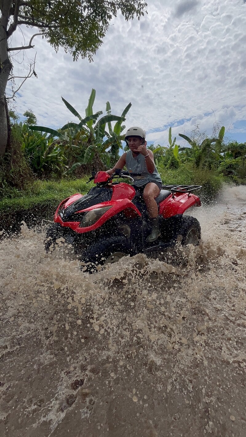 Bali Yoga Retreat Atv Ride Mud Splash