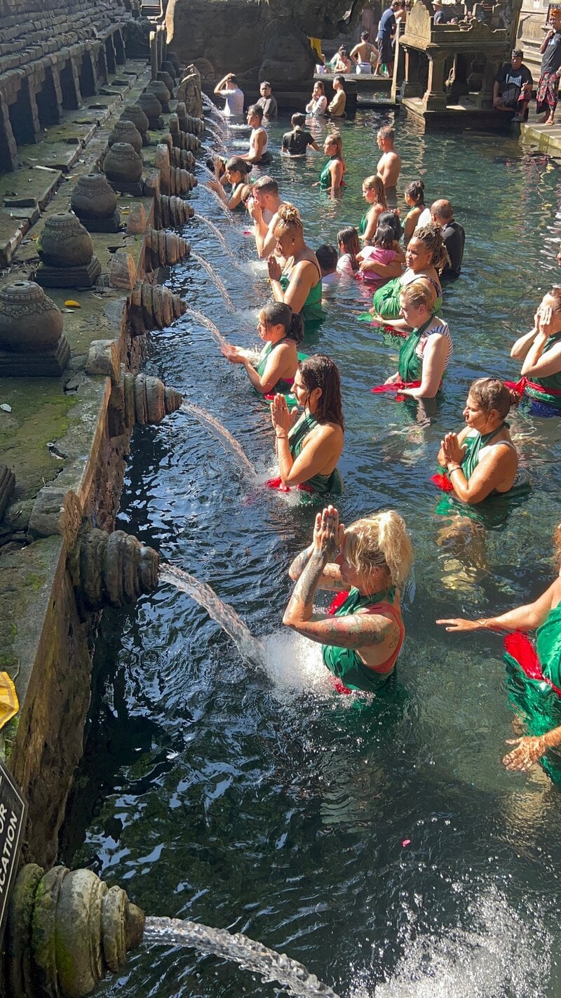 Bali Yoga Retreat Tirta Empul Holy Water Purification