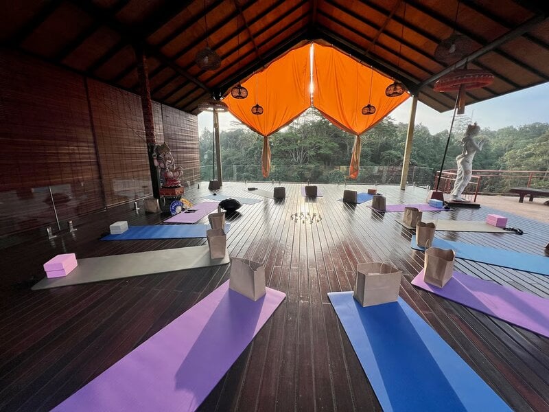 Bali Yoga Retreat Waterfall Cave Entrance